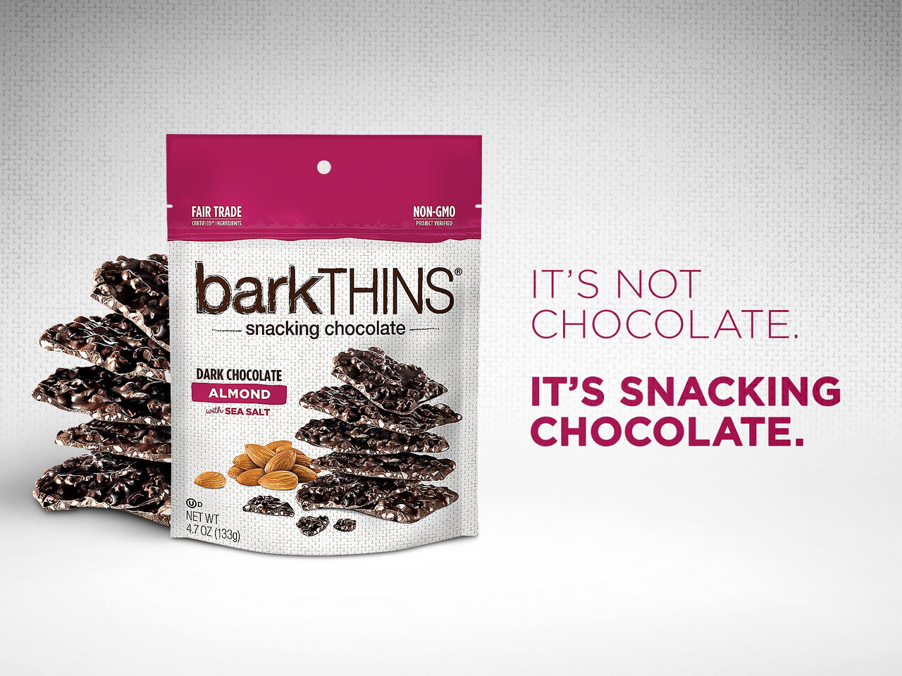 Bark Thins Dark Chocolate Almond (12x4.7OZ ) - Image 5